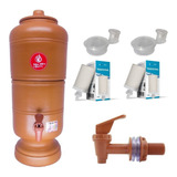 Purificador De Agua Filtro Barro Artesanal 2 Velas Boias 12l