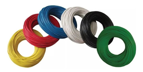 Cable Automotriz Plastico 100% Cobre Calibre 14 50 Mts Color
