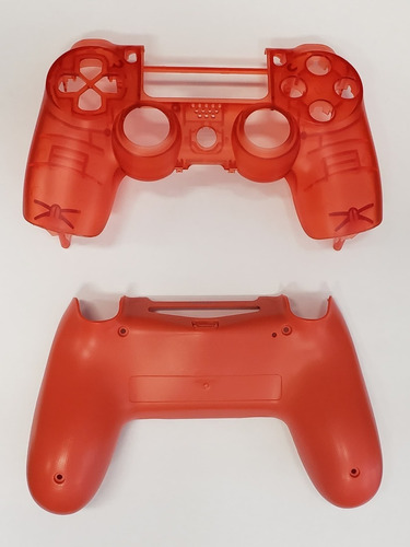 Case Carcaça Vermelho Cristal Controle Ps4 Pro Jdm 040 Ou Jds 040