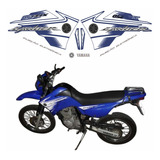 Kit Adesivos Yamaha Lander 250 2007 Azul