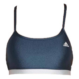 Top adidas Latin Fit Colorblock Petróleo E Azul Claro Fem