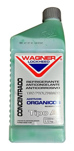 Liquido Refrigerante X 1 Litro Wagner Lockheed Verde