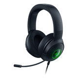 Auriculares Razer Kraken V3 X, Gamer, Micro Cardioide, Negro