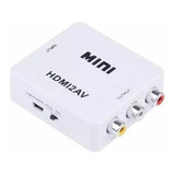 Conversor Hdmi Audio Hdmi X Av Rca Tv Tubo Cabo Aparelhos