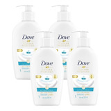 Jabón Líquido Para Manos Dove Cuida&protege 220 Ml 4 Pack **