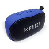 Caixa De Som Kaidi Wireless Speaker Bluetooth Rádio Fm Kd811 Cor Azul 110v/220v