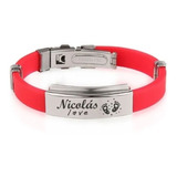 Manilla Pulsera Identificacion Emergencias Personalizada