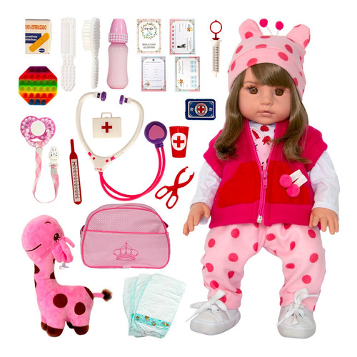 Boneca 100% Silicone Realista Baby Alive Bolsa Maternidade