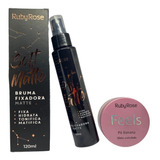 Combo Kit Fixador De Maquiagem Matte + Pó Banana Ruby Rose