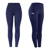 Calzas Deportiva Mujer Leggings Bolsillos Lateral