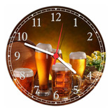 Relógio De Parede Cerveja Bar Churrasco Chop 40 Cm Q007