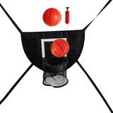 Aro De Baloncesto Para Trampolín Accesorio De Con Dos Bolas