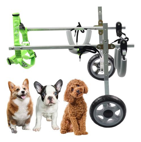 Silla De Ruedas Ajustable Para Perros Pequenos Con Patas Tra