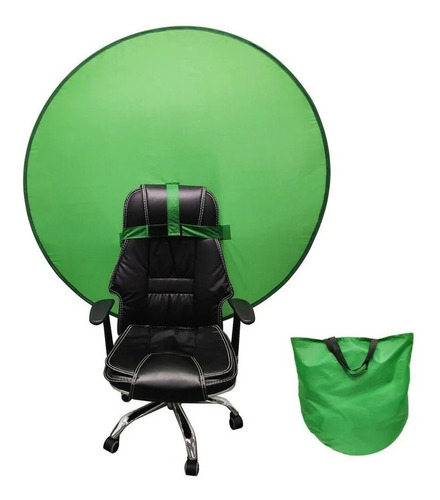 Fundo Verde Cadeira Portátil P/ Cadeira Home Office Gravação