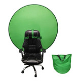 Fundo Verde Cadeira Portátil P/ Cadeira Gravação Home Office