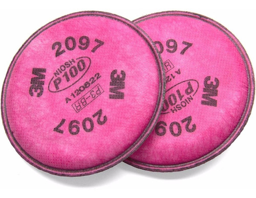 Filtro 3m P 100particulas 2097  3 Paquetes De 2 Pzas 