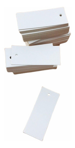 Etiquetas Tags Colgantes Blancas Perforadas 60x25mm X1000und