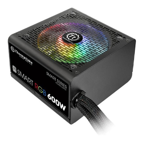 Fuente De Poder Para Pc Thermaltake Technology Smart Rgb Series Spr-600ah2nk-1 600w Black 100v/240v