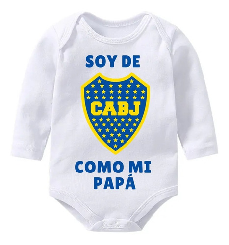 Body Bebe Manga Larga - Boca Juniors