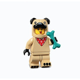 Lego Minifigura: Chico Con Disfraz De Pug Serie 21