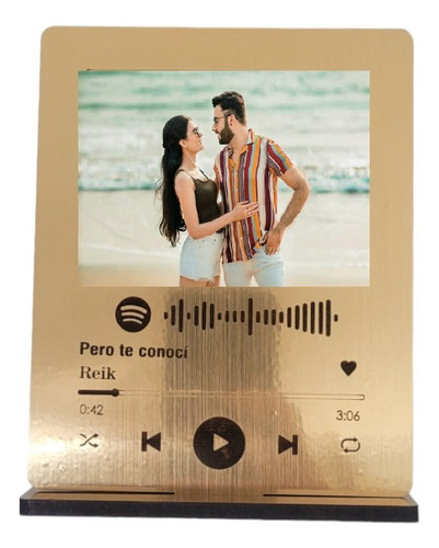 Cuadro Spotify Personalizado Mdf Con Vinil. 