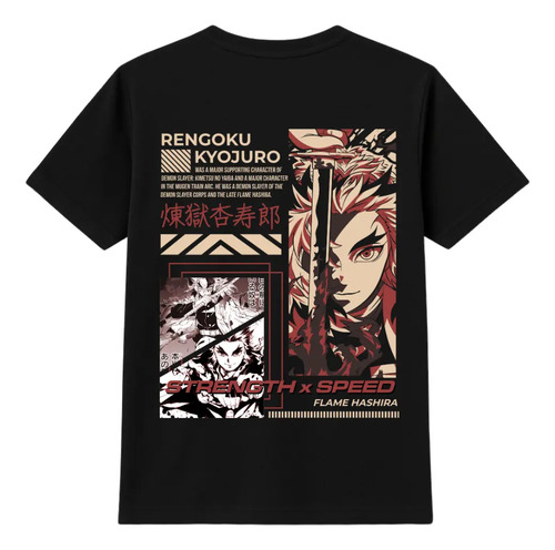 Playera De Kyojuro Rengoku Para Hombre