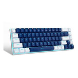 Teclado Mecanico Gaming 60% Blue Switch Azul