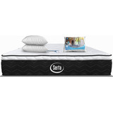 Colchón Serta King Size Prest One Basic Hipoalergénico | Ortopédico | Thermo-sensitive + 2 Almohadas Memory Foam Cooling Gel