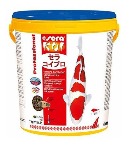 Sera Koi Professional Spirulina Colour Pet Food, Envase De 1