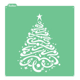 Stencil Para Bolo Árvore De Natal (1) - 15cm