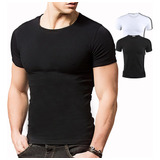 Playera Hombre, Paquete C/2 Pzas, Slim Fit Tacto Extra Suave