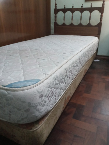 Cama Provenzal- 1 Plaza- Respaldo C/sommier Y Colchon