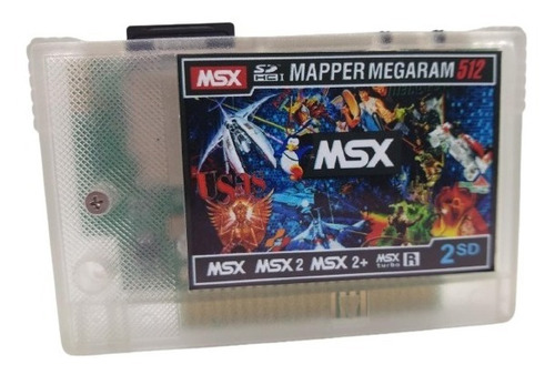 Cartucho Msx Sd Mapper Megaram 512k Sd4gb Msx1 Msx2 Msx2+ 