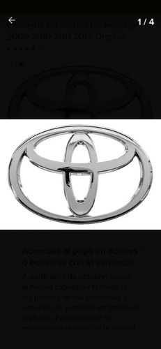 Emblema Toyota Fortuner Hilux 2012-2017 Foto 2
