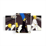 Cuadros Musica Los Simpson The Beatles Abbey Road Tv Rock