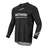 Jersey Para Motocross Racer Graphite Negro L