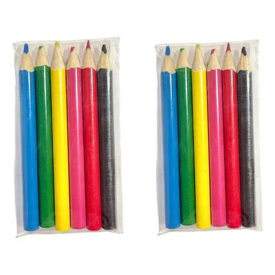 10 Pack Mini Colores De Madera 6 Colores Mayoreo Bolo Mixto | MercadoLibre
