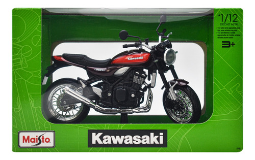 Kawasaki Z900rs Motocicleta A Escala 1/12 Maisto Color Negro/rojo
