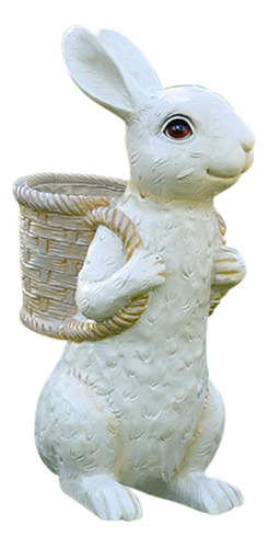 Estatuilla De Conejo De Pascua, Maceta De Jardín,