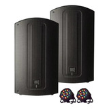 Kit 2 Caixa Jbl Ativa Max 10 500w + 2 Canhão Led