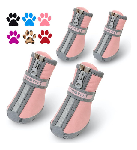 Qumy Zapatos Para Perros Pequeños, Botas Para Cachorros Y Pr