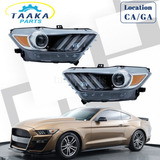 For 2015 2016 2017 Ford Mustang Headlights Set Hid/xenon Ddb