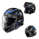 Casco Abatible Moto Nolan N100-5 Plus Starboard 43 Azul/gris