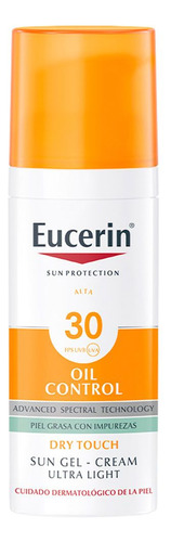 Eucerin Sun Fps30 Oil Control Gel Crema Facial Toque Seco