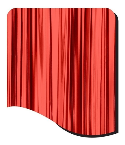 Rollo Foil Rojo Metálico Papelería Estampado 6cm X 1000m Mx