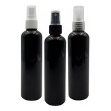 Botellas Envases Negros 125 Ml Pet Atomizador Spray X 20 Pz