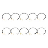 10x Female Sma Coaxial Cable To Ts9 Male Angle Pigtail 1