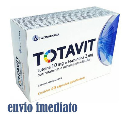 Zaxantina 2mg+luteina 10mg Totavit Com 60 Comprimidos Sabor Sem Sabor