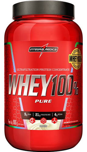 100% Whey Pure Protein Pote 900 Grow Soldier Integral Medica