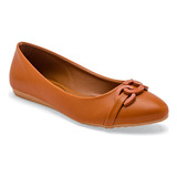 Flats Para Mujer Clasben Dione, Color Camel Ce D7